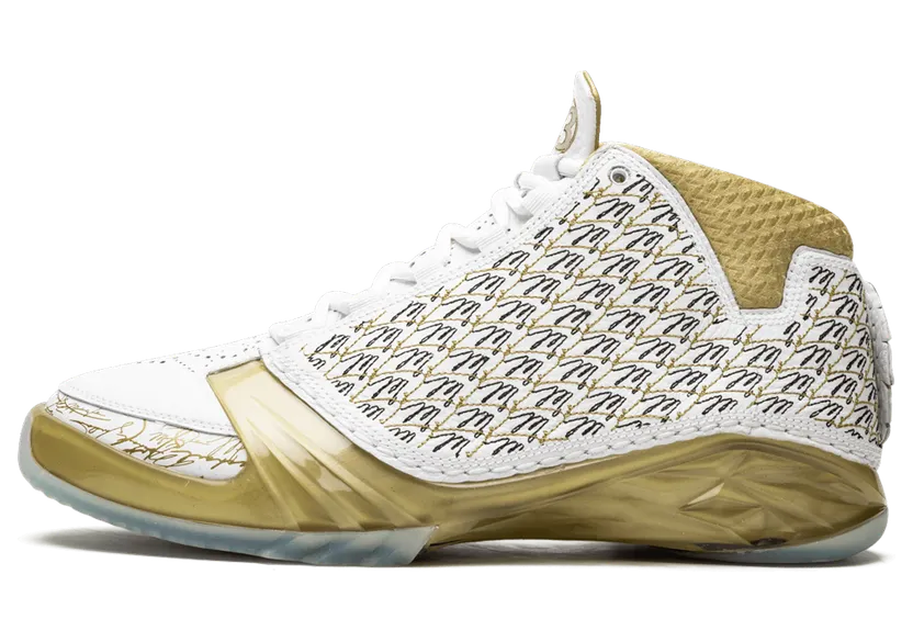 Trophy Room x Air Jordan 23 Retro ‘White’ White/Metallic Gold/Black/White (853336-123)