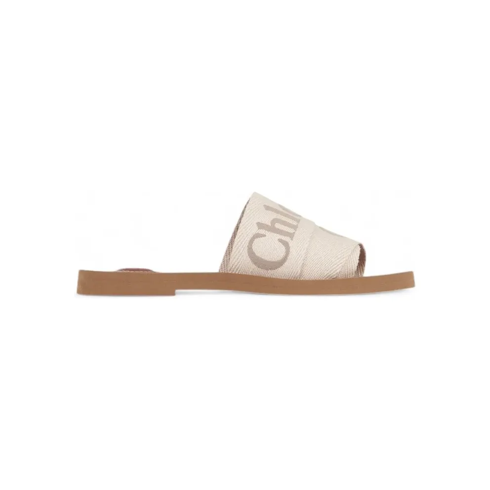 Chloe Woody Flat Mule Blushy Beige (CHC23U188EF26Y)