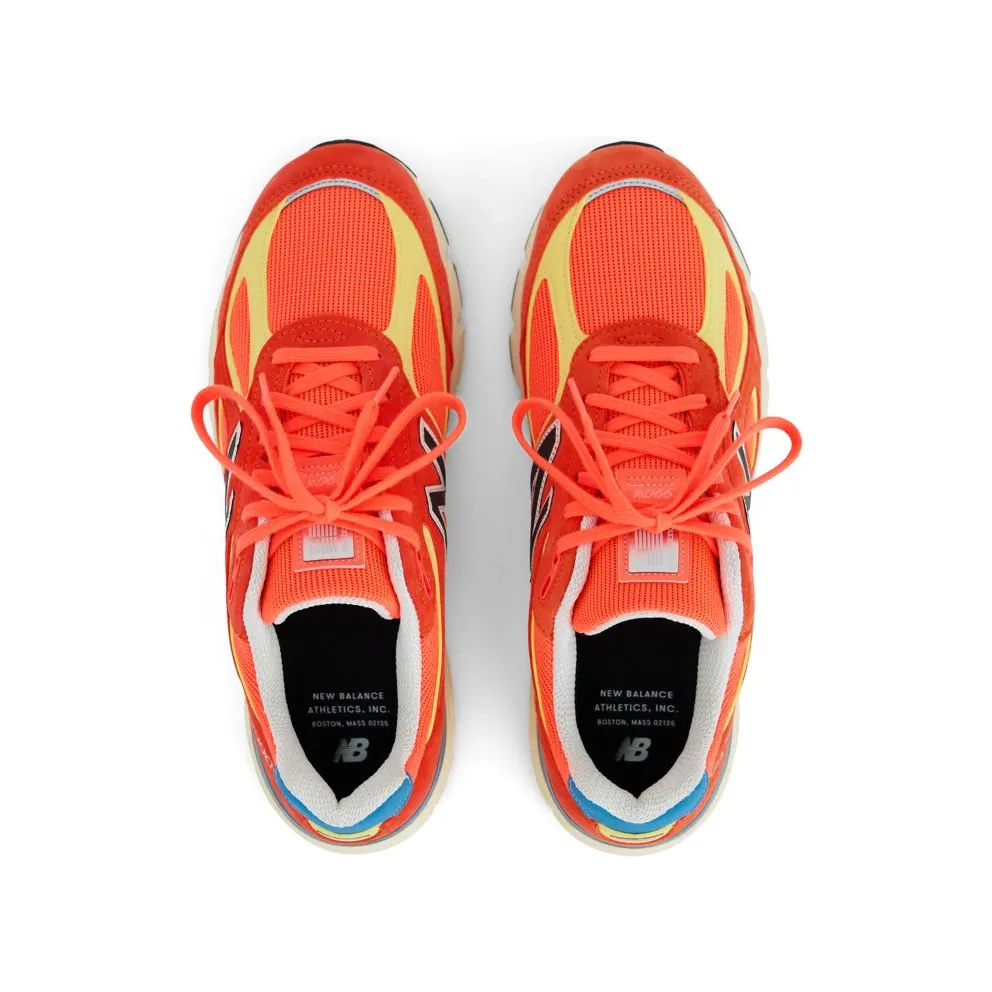 New Balance 990v4 – “Urgent Red / Maize / Afterglow” (U99076B)