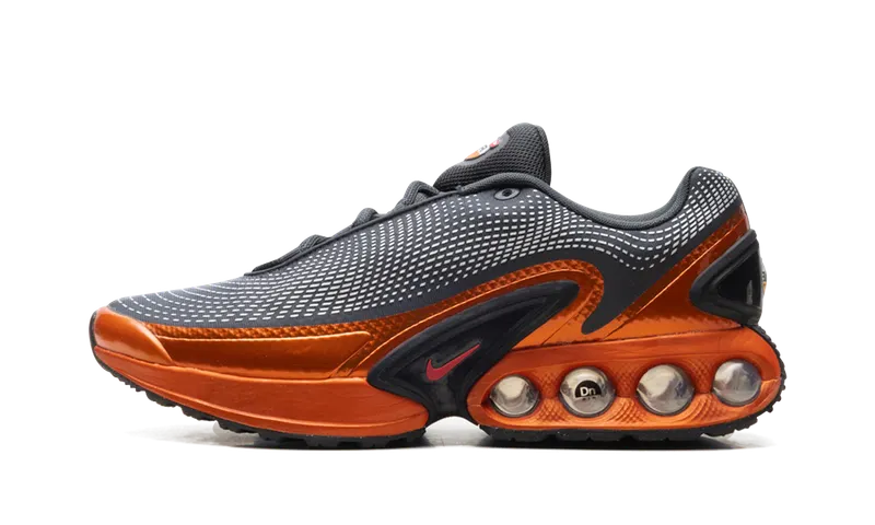 Nike AIR MAX DN QS “Dark Smoke Grey/Metallic Dark Grey/Salsa Red” (HJ6695-001)