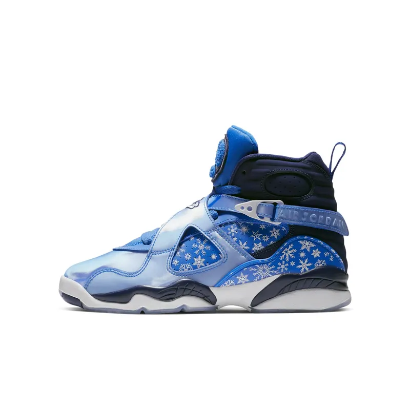 Jordan 8 Retro Snow Blizzard (GS) Cobalt Blaze/Blue Void-White (305368-400)