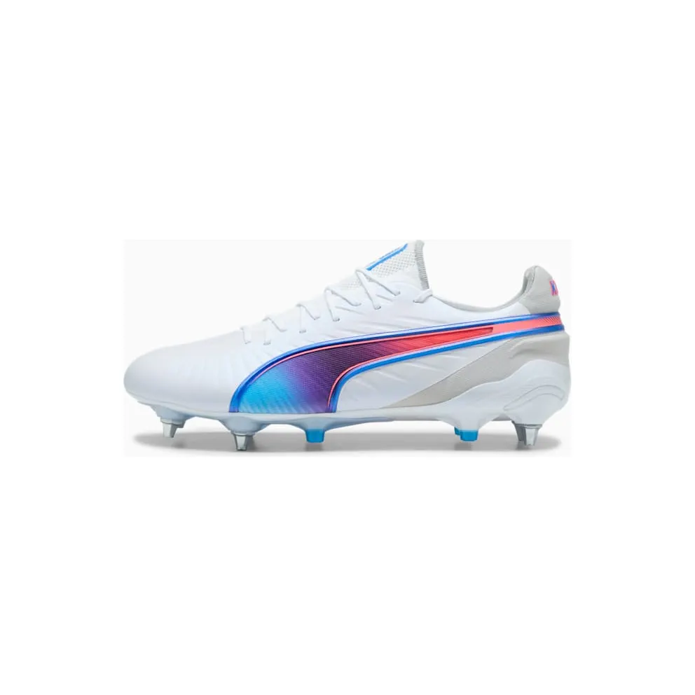 Puma King Ultimate MxSG White Bluemazing Flat Light Grey Sunset Glow (107866-02)