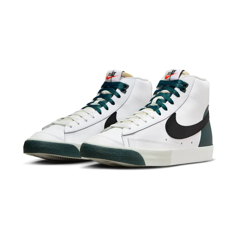 Nike Blazer Mid ’77 PRM “White / Deep Jungle / Light Silver / Black” (FB8889-100)