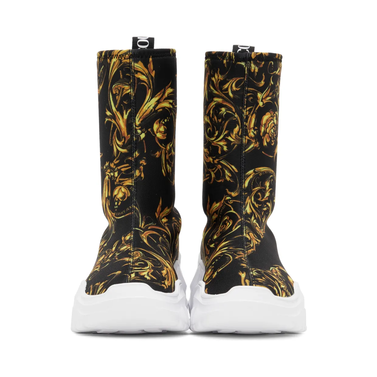 Versace Jeans Couture Black Barocco Speedtrack High-Top Sneakers (E72VA3SC9EZS033) (2)