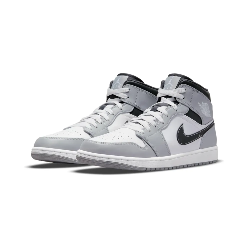 Air Jordan 1 Mid Smoke Grey Black (554724-078)
