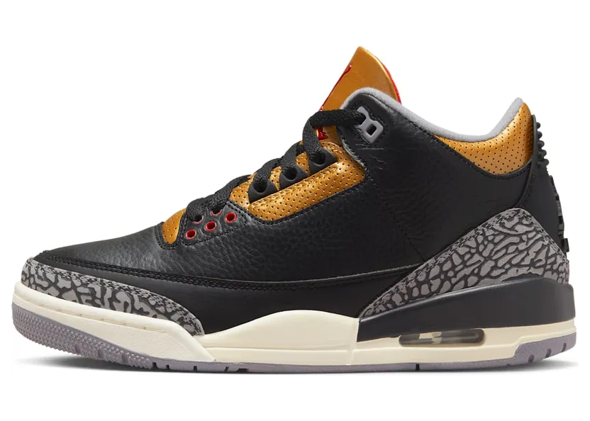 AIR Jordan 3 “Black Cement Gold” (CK9246-067)