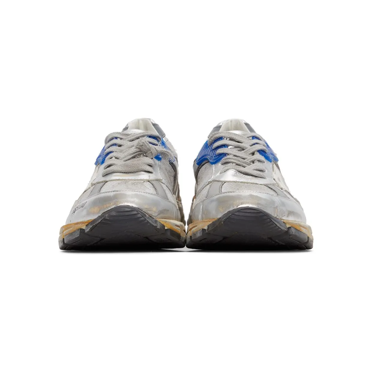 Golden Goose Dad-Star Silver White Blue Grey (GMF00199F00121170137) (2)