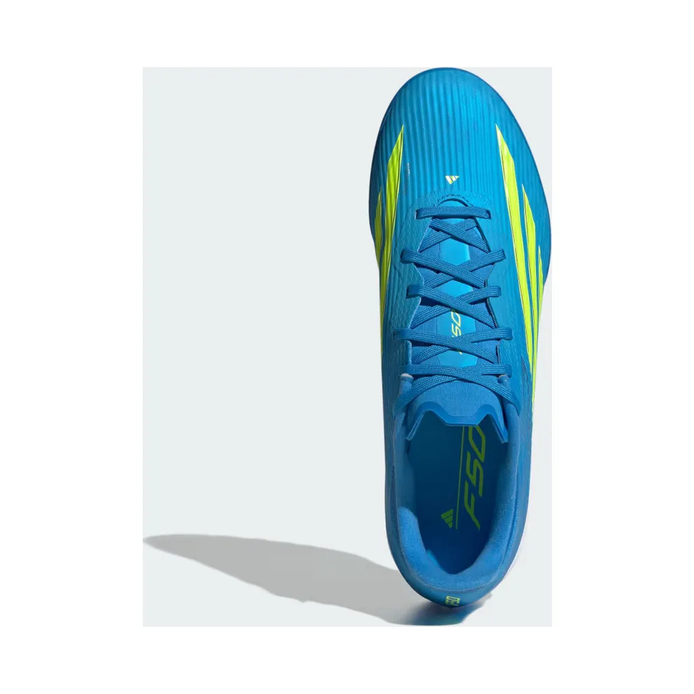 adidas F50 League Turf Football “Lucid Ray Blue / Team Solar Yellow 2 / Lucid Aquamarine” (JR8975)