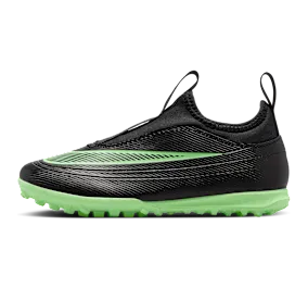 Nike Jr Mercurial Vapor 17 Club ‘ Turf Low-Top “Black/Black/Illusion Green” (IO1483-001)