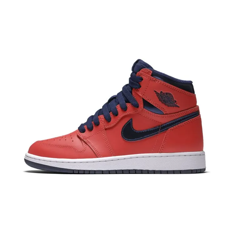Air Jordan 1 Retro OG BG David Letterman “Light Crimson / University Blue / White / Midnight Navy” (575441-606)