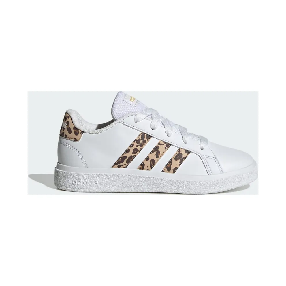 adidas Grand Court 2.0 Kids Schuh Cloud White / Magic Beige F22 / Matte Gold (IG1187)