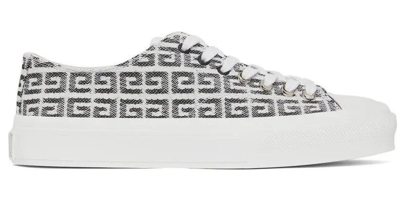 Givenchy White & Black City Low Sneakers (BE001NE10N004)