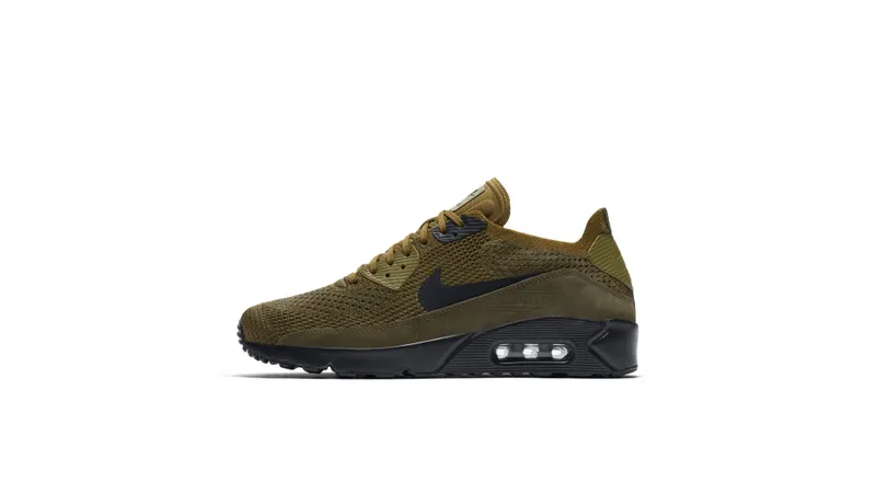 Nike Air Max 90 Ultra 2.0 Flyknit Olive Flak Olive Flak/Black-Cargo Khaki (875943-302)