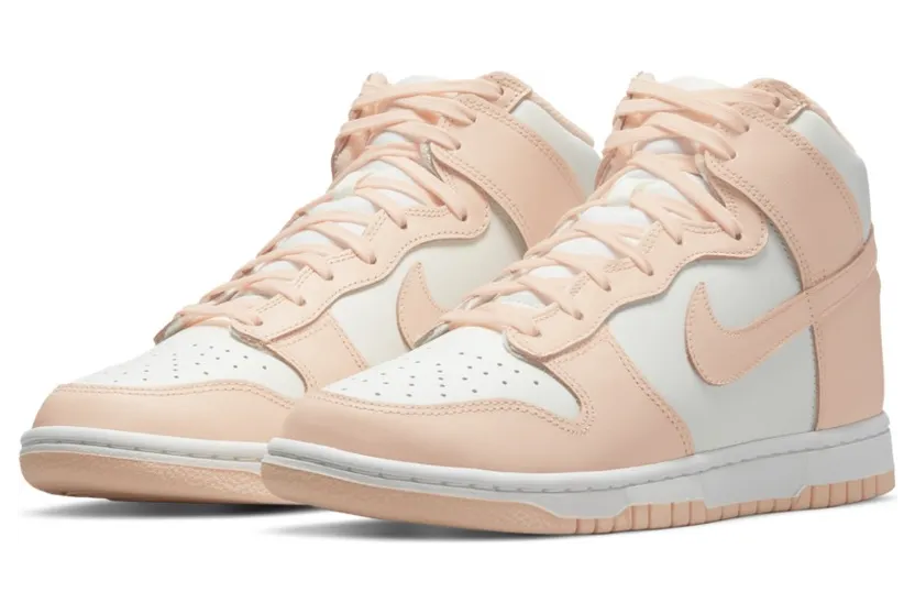 Nike WMNS Dunk High Sail Crimson Tint (2021) (DD1869-104)