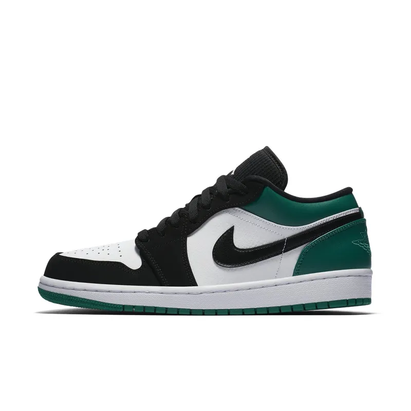 Jordan  1 Low White Black Mystic Green White/Black-Mystic Green (553558-113)