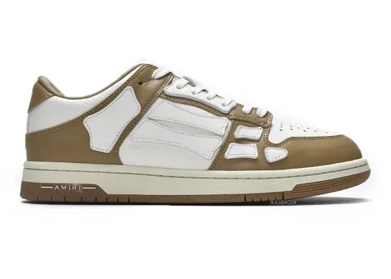 AMIRI Skel Top Low White Brown (MFS003-281)