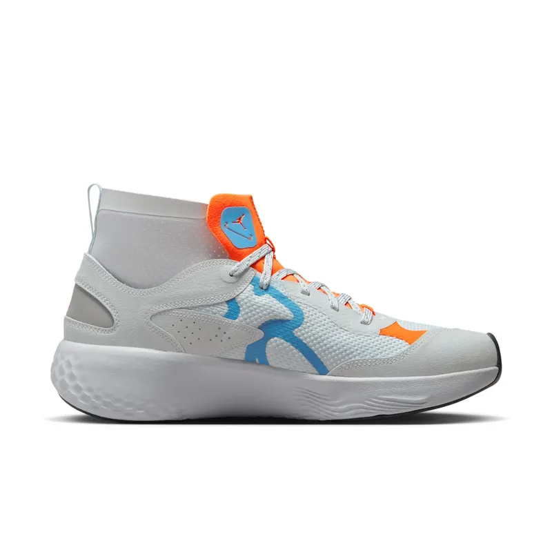 Jordan Delta 3 Mid Pure Platinum Chambray Total Orange (DR7614-004)