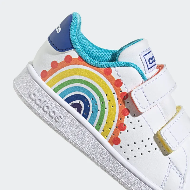 Adidas Advantage Lifestyle Court Hook-and-Loop Cloud White / Royal Blue / Bright Cyan (GV6825)