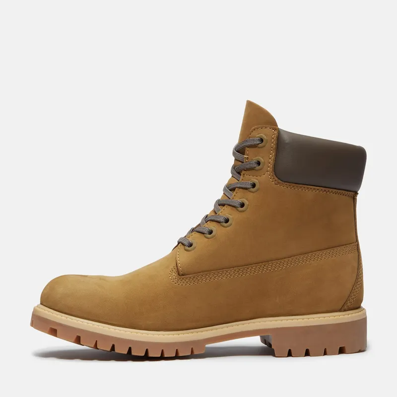 Timberland 6″ Premium Waterproof Boot Olive Nubuck Dark Brown (TB0A2P6W-A5D)