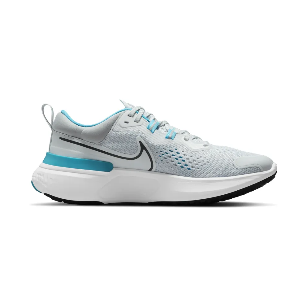 Nike React Miler 2 Grey “Pure Platinum / Chlorine Blue / Black” (CW7121-003)