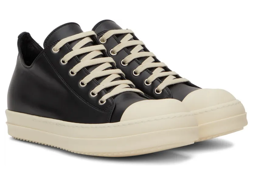 Rick Owens Black Jumbo Lace Sneakers (RP02B6891 LPO) (4)