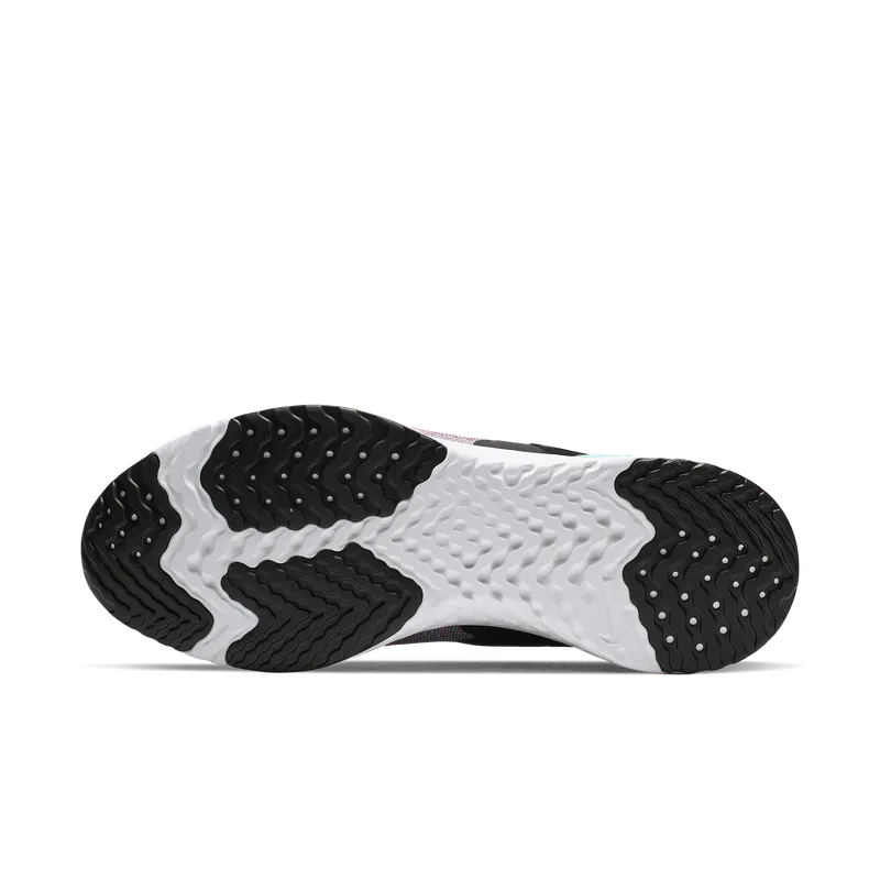 Nike Odyssey React 2 Flyknit Black Hyper Jade Ember Glow (W) Black/Black-Hyper Jade-Ember Glow-Sapphire (AH1016-003)