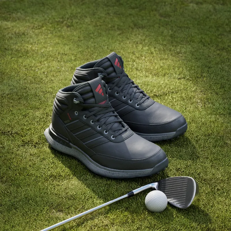 Adidas S2G Rain.RDY Golf “Core Black Iron Metallic Better Scarlet” (IH5177)