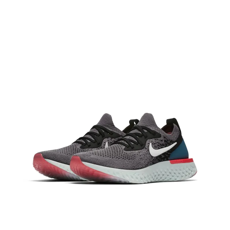 Nike Epic React Flyknit Gunsmoke Black Geode Teal (GS) Gunsmoke/Black-Geode Teal-White (943311-010)