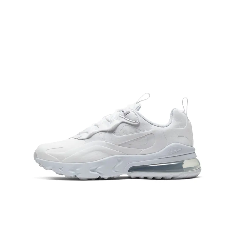 Nike Air Max 270 React White (GS) White/Metallic Silver/White (BQ0103-100)