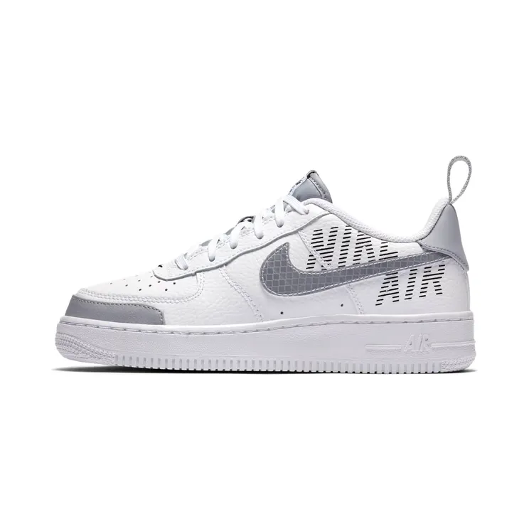 Nike Air Force 1 Low LV8 White Wolf Grey (GS) “White / Black / Wolf Grey” (BQ5484-100)