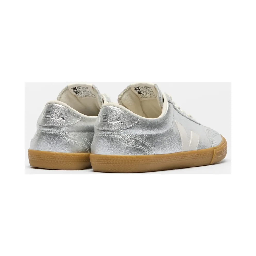 Veja Volley Leather Silver White Natural
