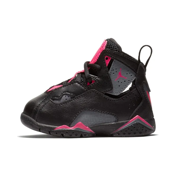 Jordan True Flight TD ‘Grey Pink’ Black/Dark Grey/Deadly Pink (645071-009)