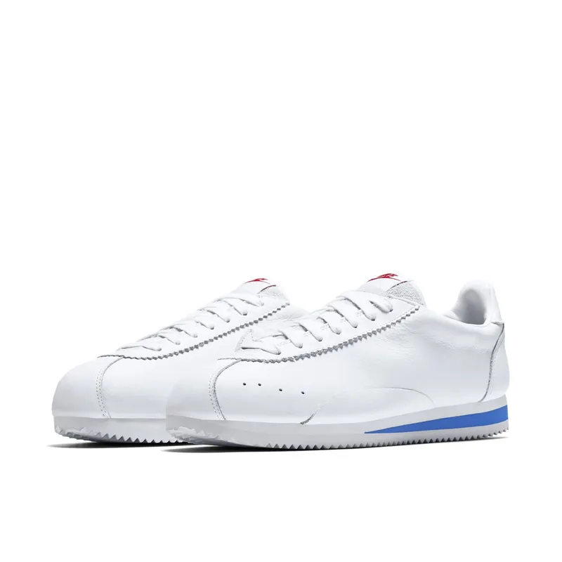 Nike Classic Cortez Swooshless White White/Varsity Red-Varsity Royal-White (807480-103)