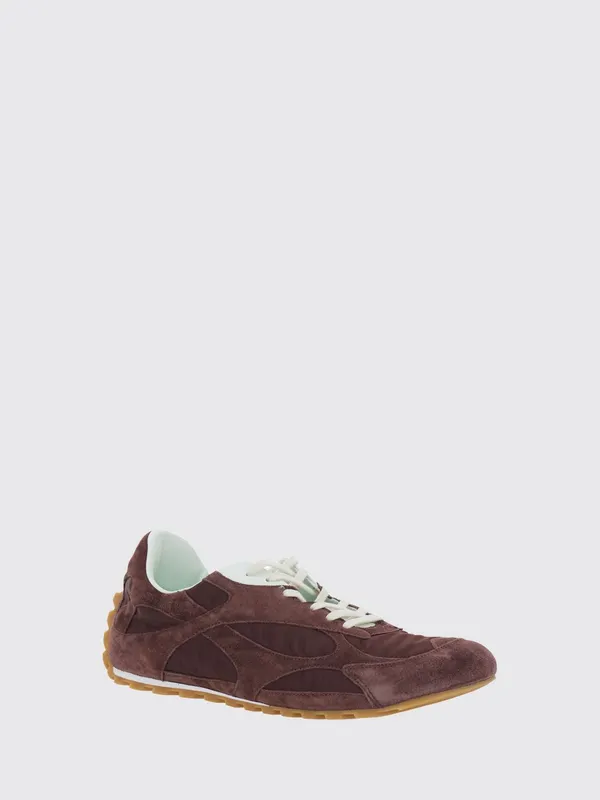 Bottega Veneta Orbit Flash Suede Calfskin Trainers Burgundy (867921V3MS26186)