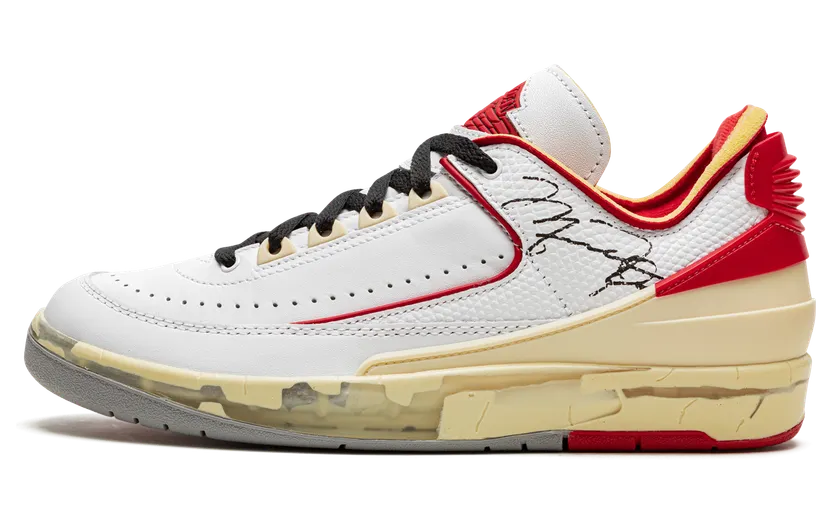 Air Jordan 2 x Off-White Retro Low SP White Red (DJ4375-106)