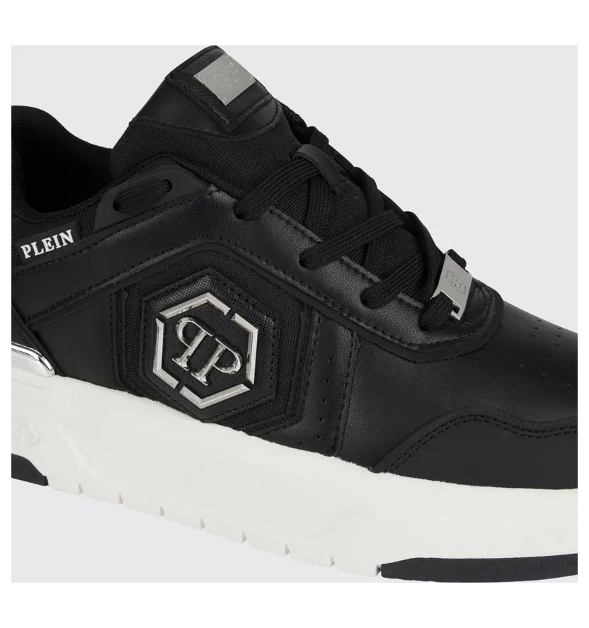 Philipp plein Runner Hexagon Predator Lace-up Sneakers Black (SAFSUSC0925PTE003N02) (3)