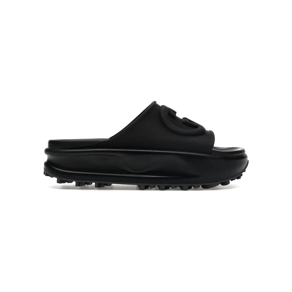 Gucci GG Oversize Slide Sandal Interlocking G Black (692845 JF000 1000)