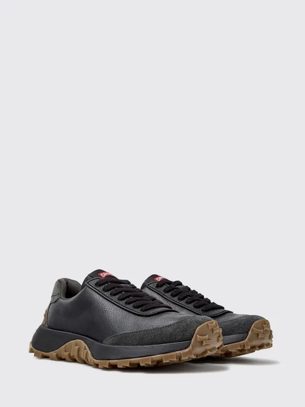 Camper Drift Trail Low Top Grained Leather with Vibram Sole Black (K201586-024DRIFTTRAIL0)