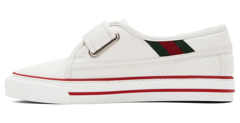 Gucci White ‘Gucci Tennis 1977’ Sneakers (694744 17L10) (3)