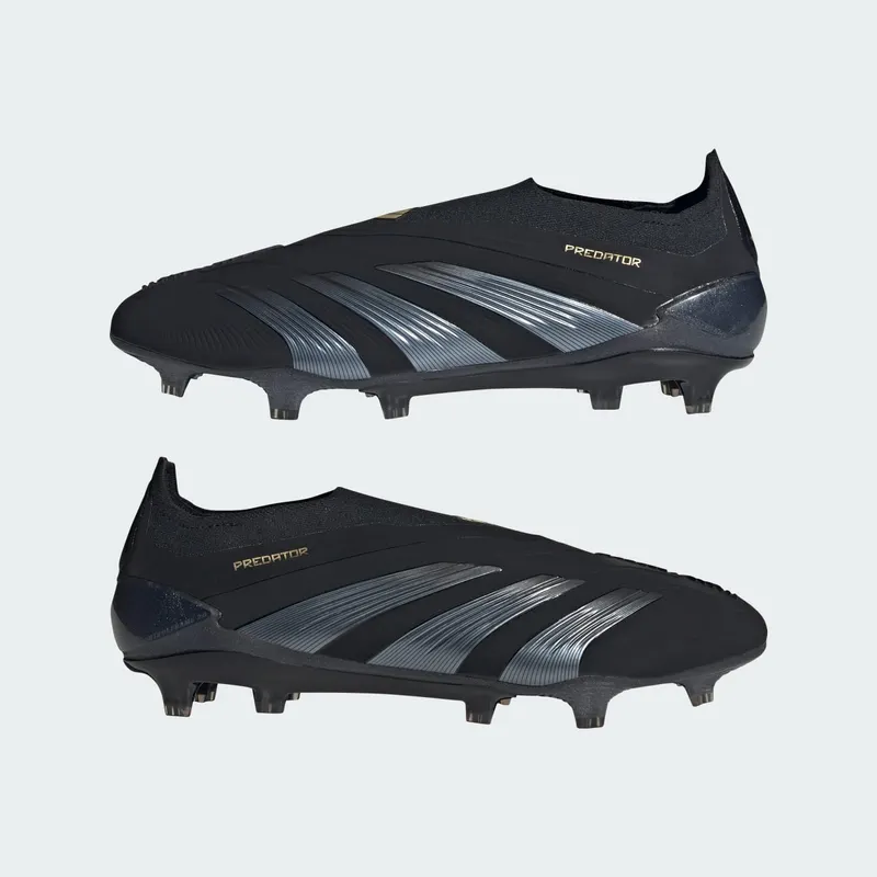 adidas Predator Elite Laceless FG Core Black Carbon Gold Metallic (IF8860)