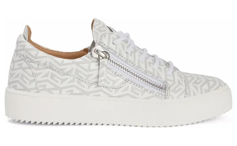 Giuseppe Zanotti Gail sneakers met monogramprint – Wit (RS20051002)