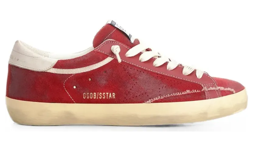 Golden Goose Super-Star aus Wildleder “Red” (GMF00105F008684)