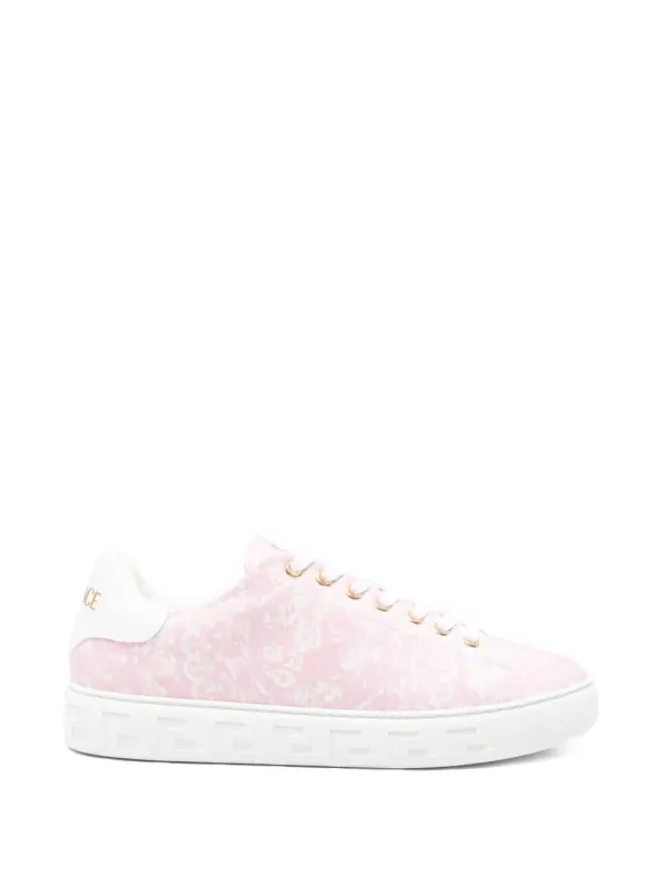 Versace Low-top with Barocco-patroon – Pink (10135681A17679)