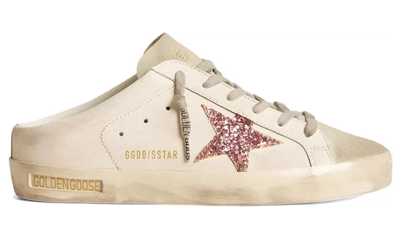 Golden Goose Bio-Based Super-Star Sabot White Ice Pink (GWF00110.F005887.10386)