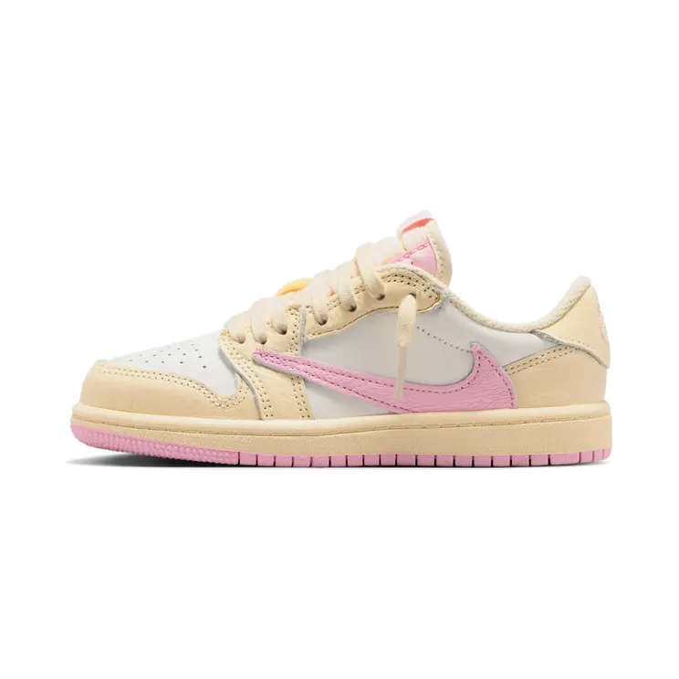 Air Jordan 1 Low PS Travis Scott – “Muslin / Sail / University Red / Shy Pink” (IQ7605-100)