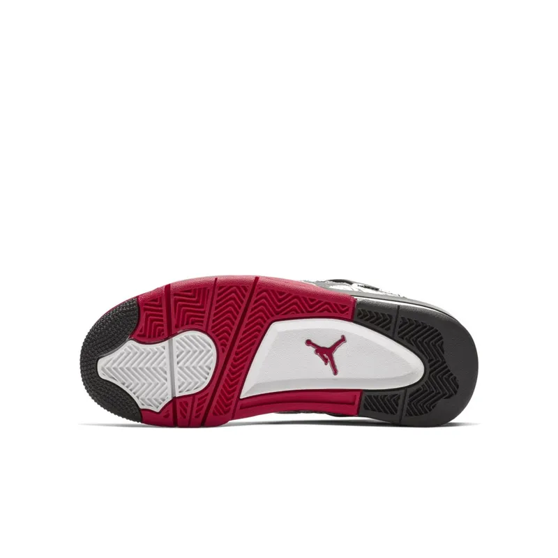 Jordan 4 Retro Tattoo 2018 (GS) Black/Fire Red-Black-White (BV7451-006)