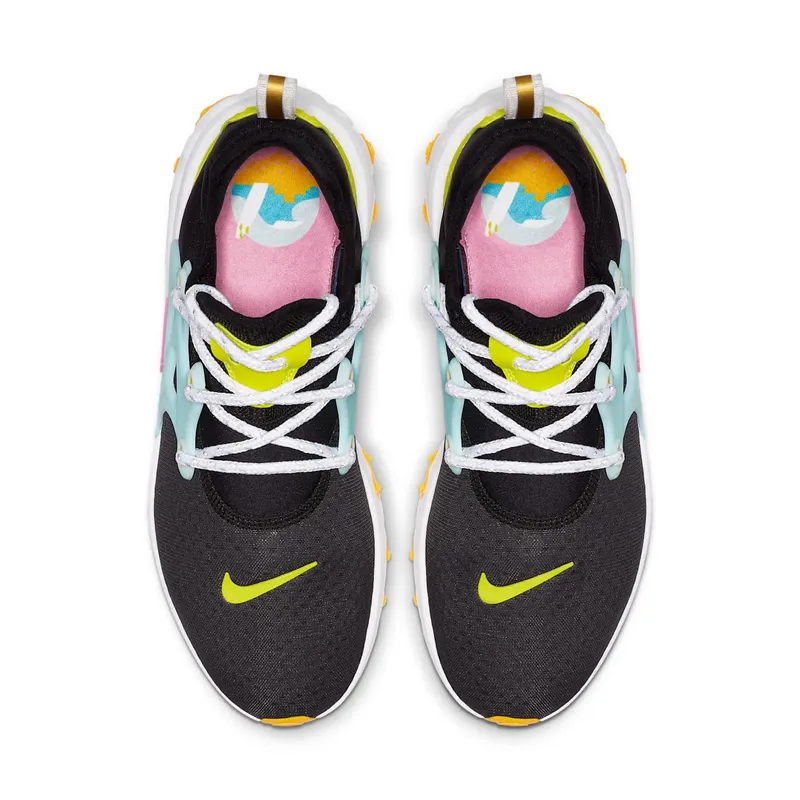 Nike React Presto Black Teal Tint Cyber (W) Black/Psychic Pink-Laser Orange-Teal Tint-Cyber (CJ0554-001)