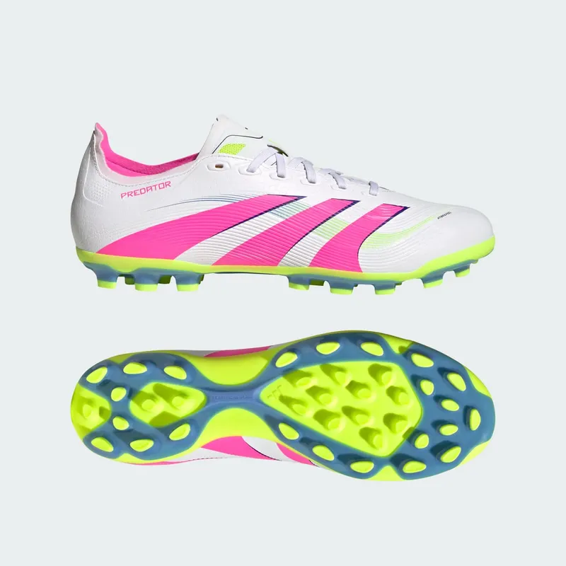 adidas Predator League AG Cloud White Lucid Pink Lucid Lemon (ID3836)
