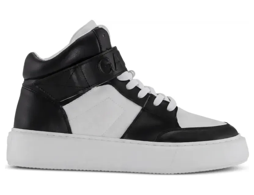 GANNI High-Top-Sneakers mit Logo-Riemen – Schwarz (S2067)