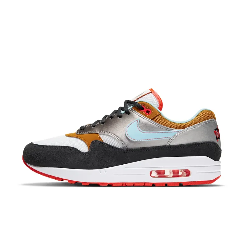 Nike Air Max 1 Graffiti Logo White/Chutney-Dark Smoke Grey-Glacier Ice (CZ8138-100)